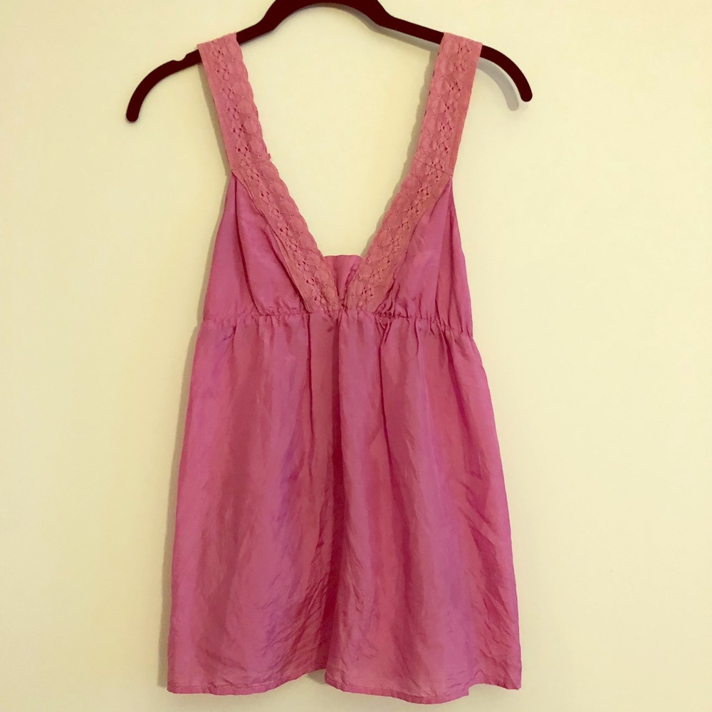 Purple Silk Tank